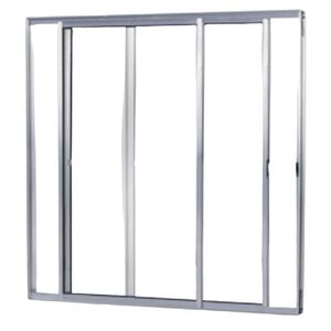 Janela de Correr Móvel Alumínio Natural 1m x 1m 2 Folhas Esquadromil Janela de Correr Móvel Alumínio Natural 1m x 1m 2 Folhas Esquadromil